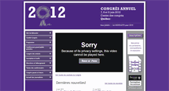 Desktop Screenshot of congres2012.barreau.qc.ca