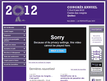 Tablet Screenshot of congres2012.barreau.qc.ca
